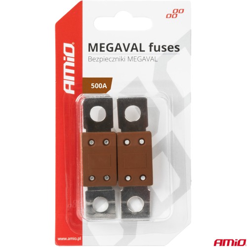 Amio - ΑΣΦΑΛΕΙΕΣ MEGAVAL 500A - 2 Τεμ. (03472/AM)