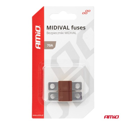 Amio - ΑΣΦΑΛΕΙΕΣ MIDIVAL 70A - 2 Τεμ. (03477/AM)