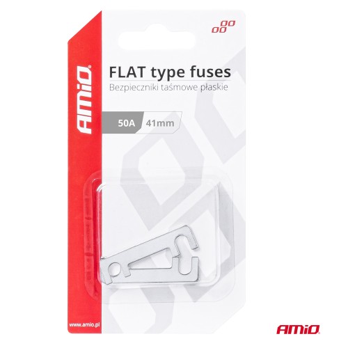 Amio - ΑΣΦΑΛΕΙΕΣ FLAT 41mm 50A - 2 Τεμ. (03491/AM)