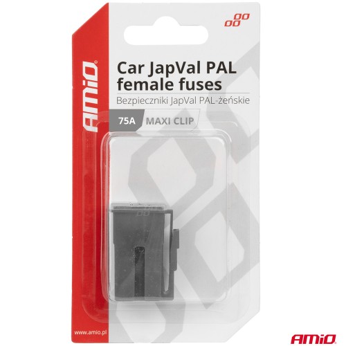 Amio - ΑΣΦΑΛΕΙΕΣ JapVal PAL ΘΗΛΥΚΕΣ 75A ΣΕ ΓΚΡΙ ΧΡΩΜΑ - 2 Τεμ. (03416/AM)