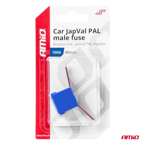 Amio - ΑΣΦΑΛΕΙΑ JapVal PAL ΑΡΣΕΝΙΚΗ 48mm 100A ΣΕ ΜΠΛΕ ΧΡΩΜΑ - 1 Τεμ. (03424/AM)