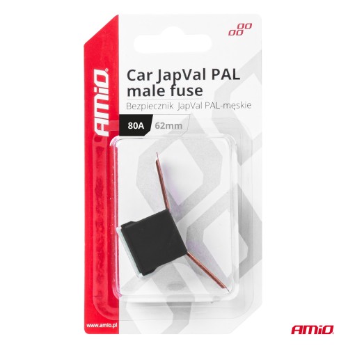 Amio - ΑΣΦΑΛΕΙΑ JapVal PAL ΑΡΣΕΝΙΚΗ 62mm 80A ΣΕ ΜΑΥΡΟ ΧΡΩΜΑ - 1 Τεμ. (03432/AM)