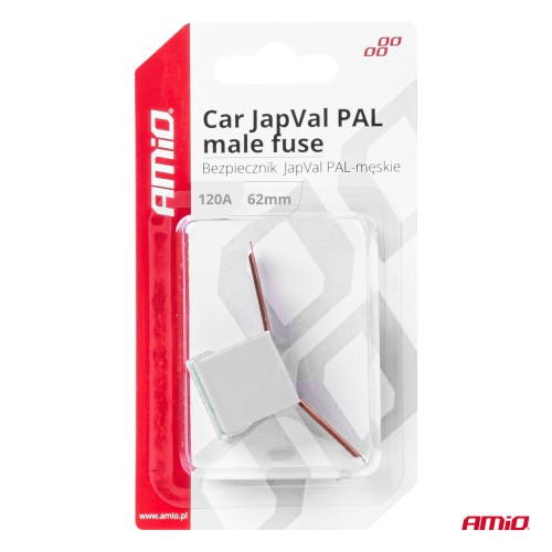Amio - ΑΣΦΑΛΕΙΑ JapVal PAL ΑΡΣΕΝΙΚΗ 62mm 120A ΣΕ ΛΕΥΚΟ ΧΡΩΜΑ - 1 Τεμ. (03434/AM)