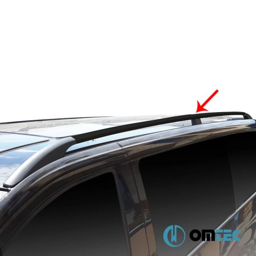 ΜΠΑΡΕΣ ΟΡΟΦΗΣ ΓΙΑ MERCEDES VITO / VIANO W639/W447 2003+ ΠΑΡΑΛΛΗΛΕΣ ΑΛΟΥΜΙΝΙΟΥ L2 ΜΑΥΡΕΣ OMTEC - 2 τεμ.