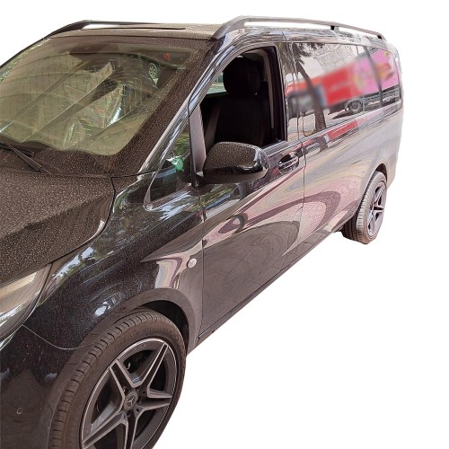 ΜΠΑΡΕΣ ΟΡΟΦΗΣ ΓΙΑ MERCEDES VITO / VIANO W639/W447 2003+ ΠΑΡΑΛΛΗΛΕΣ ΑΛΟΥΜΙΝΙΟΥ L2 ΜΑΥΡΕΣ OMTEC - 2 τεμ.