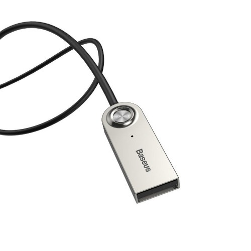 Amio - ΑΝΤΑΠΤΟΡΑΣ AUDIO BLUETOOTH 5.0 ΑΠΟ USB ΣΕ AUX ΜΑΥΡΟ ΣΠΙΡΑΛ - 1 τεμ. (BAS29048/AM)