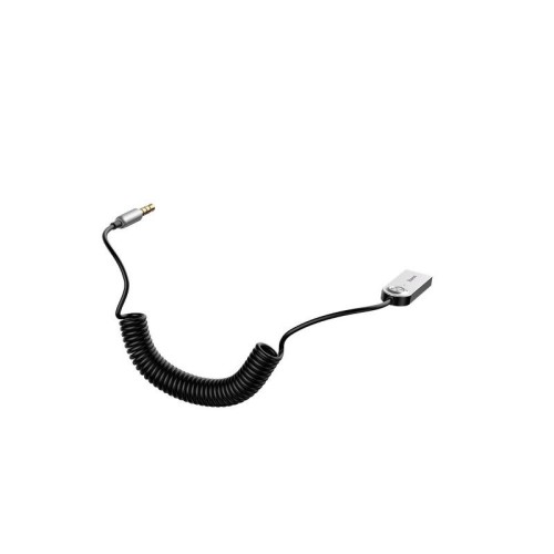 Amio - ΑΝΤΑΠΤΟΡΑΣ AUDIO BLUETOOTH 5.0 ΑΠΟ USB ΣΕ AUX ΜΑΥΡΟ ΣΠΙΡΑΛ - 1 τεμ. (BAS29048/AM)