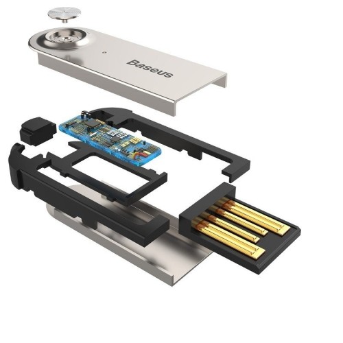 Amio - ΑΝΤΑΠΤΟΡΑΣ AUDIO BLUETOOTH 5.0 ΑΠΟ USB ΣΕ AUX ΜΑΥΡΟ ΣΠΙΡΑΛ - 1 τεμ. (BAS29048/AM)