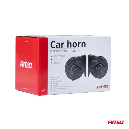 Amio - ΚΟΡΝΑ 12V 110db 2 ΤΟΝΩΝ 410Hz και 510Hz - 2 ΤΕΜ. (03622/AM)