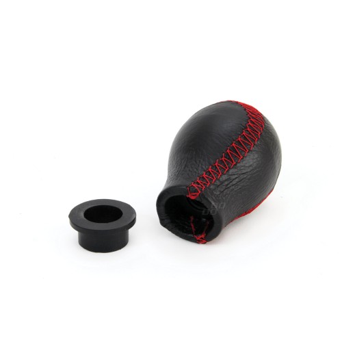 Amio - Πόμολο Ταχυτήτων Δερματίνη με Κόκκινη Ραφή για Σπορ Αίσθηση και Σταθερό Κράτημα σε Κάθε Αλλαγή Ταχύτητας - 1 Τεμ. (01756/AM)