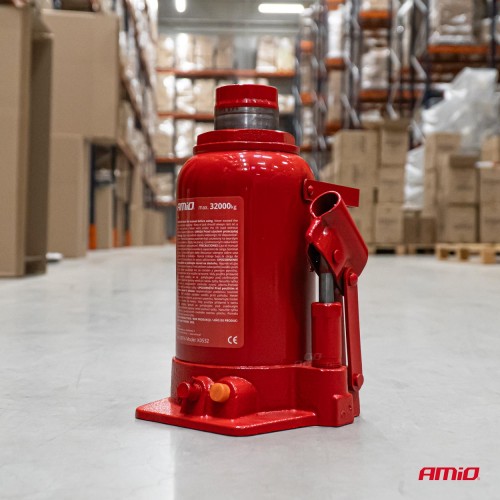 Amio - Γρύλος Υδραυλικός Αντοχή 32000kg Ανύψωση 235-440mm για βαρέα οχήματα με σταθερή ανύψωση και ασφαλή χρήση με βαλβίδα προστασίας υπερφόρτωσης - 1 Τεμ. (02016/AM)