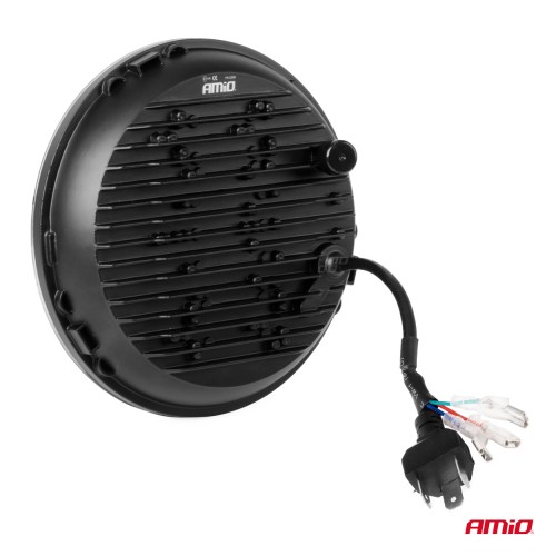 Amio - ΠΡΟΒΟΛΕΑΣ ΕΡΓΑΣΙΑΣ ΣΤΡΟΓΓΥΛΟΣ LED SKULL 5.500lm 9>36V 60W 6.000K -Φ170x170x65mm 4 ΧΡΗΣΕΩΝ - 1 ΤΕΜ. (03695/AM)