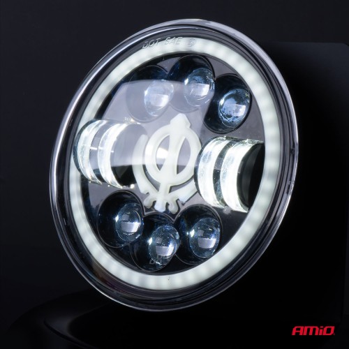 Amio - ΠΡΟΒΟΛΕΑΣ ΕΡΓΑΣΙΑΣ ΣΤΡΟΓΓΥΛΟΣ GHOST 5.500lm 9>36V 60W 6.000K Φ170x170x65mm 4 ΧΡΗΣΕΩΝ - 1 ΤΕΜ. (03696/AM)