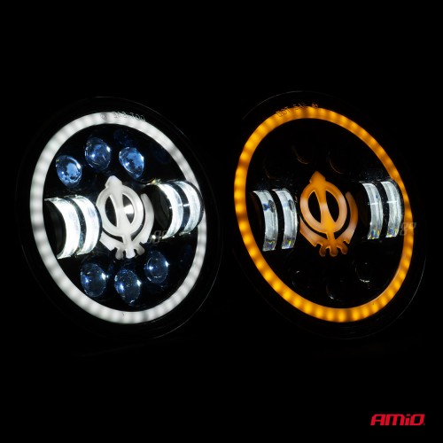 Amio - ΠΡΟΒΟΛΕΑΣ ΕΡΓΑΣΙΑΣ ΣΤΡΟΓΓΥΛΟΣ GHOST 5.500lm 9>36V 60W 6.000K Φ170x170x65mm 4 ΧΡΗΣΕΩΝ - 1 ΤΕΜ. (03696/AM)