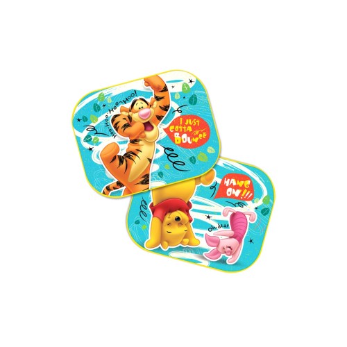 Amio - ΗΛΙΟΠΡΟΣΤΑΣΙΕΣ ΠΛΑΙΝΕΣ WINNIE THE POOH ΜΕ ΒΕΝΤΟΥΖΑ 44x35cm - 2 Τεμ. (S59305/AM)