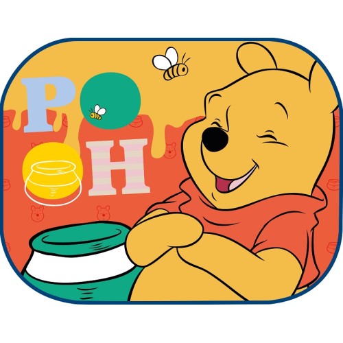 Amio - ΗΛΙΟΠΡΟΣΤΑΣΙΕΣ ΠΛΑΙΝΕΣ WINNIE THE POOH ΜΕ ΒΕΝΤΟΥΖΑ 44x35cm - 2 Τεμ. (S59329/AM)