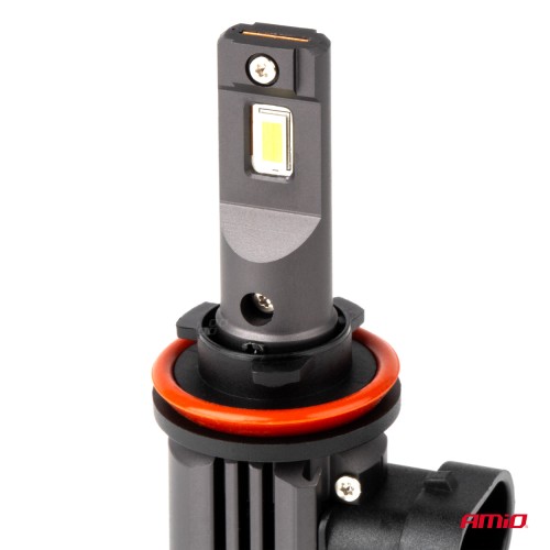 Amio - ΛΑΜΠΕΣ LED H8/H9/H11 12V 44W 6.500K 3.936lm X4 SERIES AVIATOR PLUG & PLAY - 2 ΤΕΜ. (03765/AM)