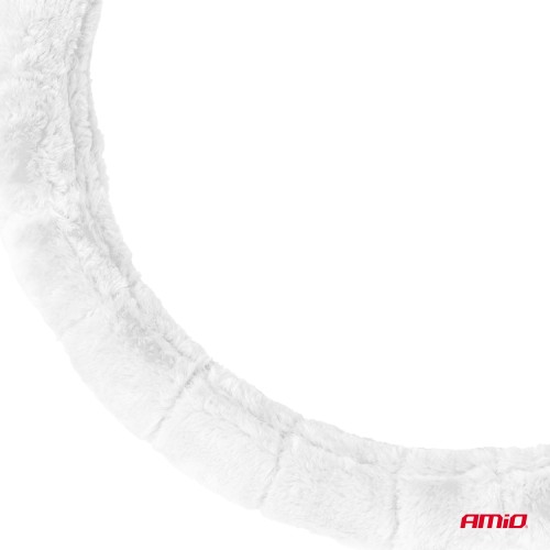 Amio - ΚΑΛΥΜΜΑ ΤΙΜΟΝΙΟΥ ΓΟΥΝΙΝΟ/ΧΝΟΥΔΩΤΟ (M) 37-39cm SWC-53-M ΣΕ ΛΕΥΚΟ ΧΡΩΜΑ - 1 Τεμ. (03566/AM)