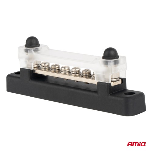 Amio - ΜΠΑΡΑ ΚΑΛΩΔΙΩΝ / ΤΕΡΜΑΤΙΚΟ 6 ΘΕΣΕΩΝ M6 max 48V - 1 Τεμ. (03809/AM)