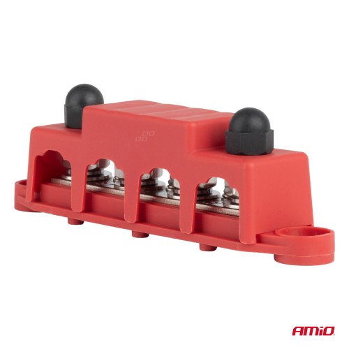 Amio - ΜΠΑΡΑ ΚΑΛΩΔΙΩΝ / ΤΕΡΜΑΤΙΚΟ 4 ΘΕΣΕΩΝ max 48V - 1 Τεμ. (03812/AM)