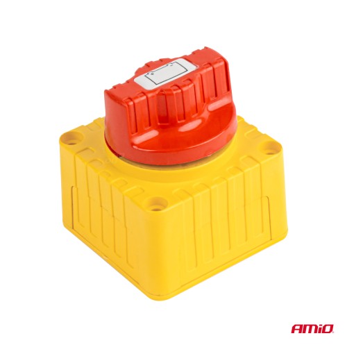 Amio - ΔΙΑΚΟΠΤΗΣ POWER-OFF ΜΠΑΤΑΡΙΑΣ ΣΕ ΒΑΣΗ 12-48V 300A ΜΑΥΡΟ/ΧΡΥΣΟ - 1 Τεμ. (03839/AM)
