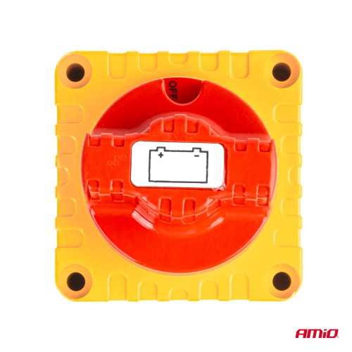 Amio - ΔΙΑΚΟΠΤΗΣ POWER-OFF ΜΠΑΤΑΡΙΑΣ ΣΕ ΒΑΣΗ 12-48V 300A ΜΑΥΡΟ/ΧΡΥΣΟ - 1 Τεμ. (03839/AM)