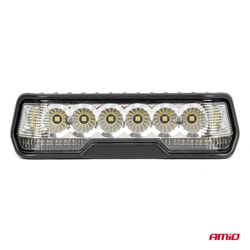 Amio - ΠΡΟΒΟΛΕΑΣ ΟΔΗΓΗΣΗΣ IP67 10-30V - 31W - 4000K - 6 LED 163x45x60 mm 3 ΛΕΙΤΟΥΡΓΙΩΝ - 1 ΤΕΜ. (03866/AM)