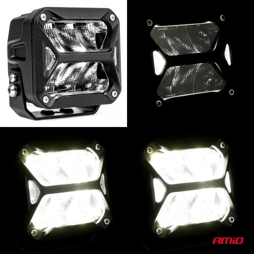 Amio - ΠΡΟΒΟΛΕΑΣ ΟΔΗΓΗΣΗΣ LED PRO IP67 10-30V 58W ΤΕΤΡΑΓΩΝΟΣ 107x102x86mm - 1 ΤΕΜ. (03868/AM)