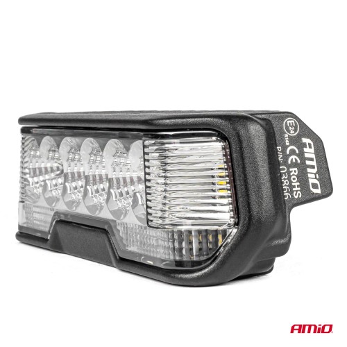 Amio - ΠΡΟΒΟΛΕΑΣ ΟΔΗΓΗΣΗΣ ΣΤΡΟΓΓΥΛΟΣ LED PRO IP67 7200lm 10-30V - 54W - 6000K - 12 LED - 140x140x61mm - 1 ΤΕΜ. (03870/AM)