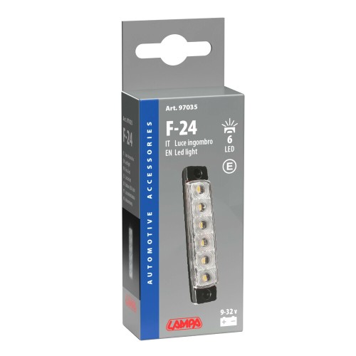ΦΩΣ ΟΓΚΟΥ 9>32V 6 LED ΛΕΥΚΟ ΔΙΑΦΑΝΟ 95,6x19,8mm ΜΕ ΕΓΚΡΙΣΗ ΤΥΠΟΥ E148 LAMPA -  1 Τεμ.