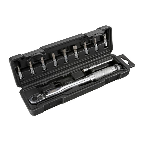 ΔΥΝΑΜΟΚΛΕΙΔΟ/ΡΟΠΟΚΛΕΙΔΟ TORQUE (ΤΟΡΞ) 1/4'' 5>25Nm 28cm CRV ΜΕ 9 ΜΥΤΕΣ & ΠΡΟΕΚΤΑΣΗ ΜΗΚΟΥΣ 10cm LAMPA - 1 Τεμ.