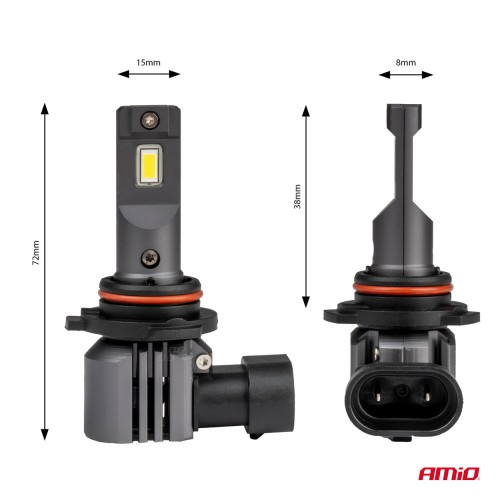 Amio - ΛΑΜΠΕΣ HB4 12V 44W 6.500K 3.936lm LED X4 SERIES AVIATOR PLUG & PLAY 2ΤΕΜ. (03767/AM)