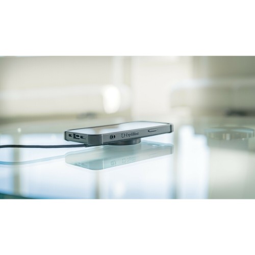 Μαγνητικός, Ασύρματος Φορτιστής Mag Wireless Charging Pad 3 in 1 της σειράς Optiline για Qi Ασύρματη φόρτιση συσκευών με θύρα USB Type C 15W, Καλώδιο 100 cm και MagSafe τεχνολογία