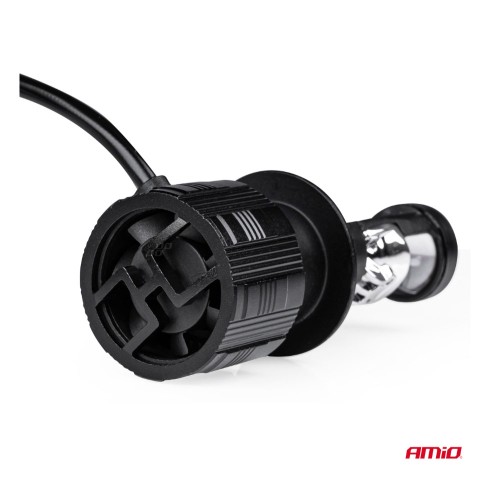Amio - ΛΑΜΠΕΣ H7 PL-LENS SERIES 9>36V 60W 5.000K 3.800lm LED 2x4575 SMD CAN-BUS ΜΕ ΠΡΟΤΖΕΚΤΟΡΑ - 2 Τεμ. (03668/AM)