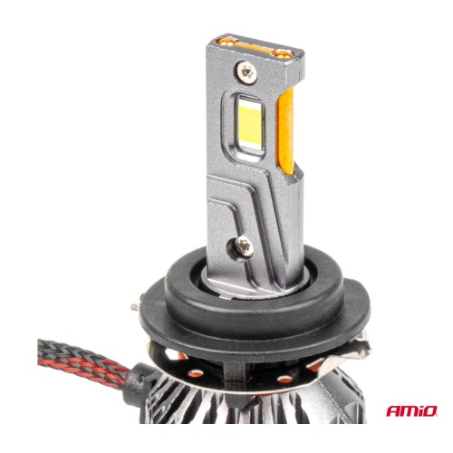 Amio - ΛΑΜΠΕΣ H7-6 9>48V 6.500K 4.500lm 50W HP SERIES LED CAN-BUS ΜΕ ΨΥΚΤΡΑ - 2 Τεμ. (03676/AM)