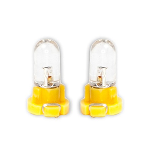 ΛΑΜΠΑΚΙΑ LED T3 12V LED 6.000K ΚΙΤΡΙΝΟ ΦΩΣ 8mm DGA - 2ΤΕΜ.