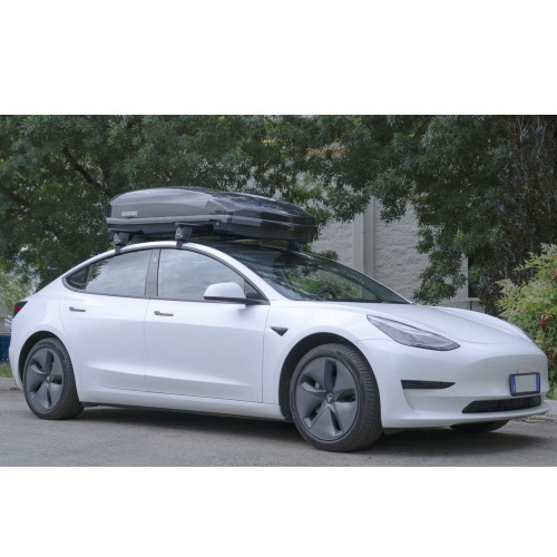 ΜΠΑΡΕΣ ΟΡΟΦΗΣ ΑΛΟΥΜΙΝΙΟΥ ΜΕ ΑΚΡΑ OE TESLA MODEL 3 2017+  ΜΕ ΚΛΕΙΔΑΡΙΑ 137cm MENABO - 2ΤΕΜ.
