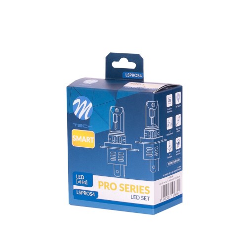 ΛΑΜΠΑ LED H4 12V IP65 6.000K 4.600lm LED SET PRO SMART SERIES M-TECH - 2 ΤΕΜ.