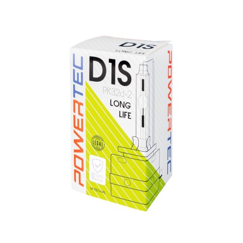 ΛΑΜΠΑ XENON D1S 85V 35W 4.300k max3200lm PK32d-2 POWERTEC LONG LIFE 01C M-TECH - 1 ΤΕΜ