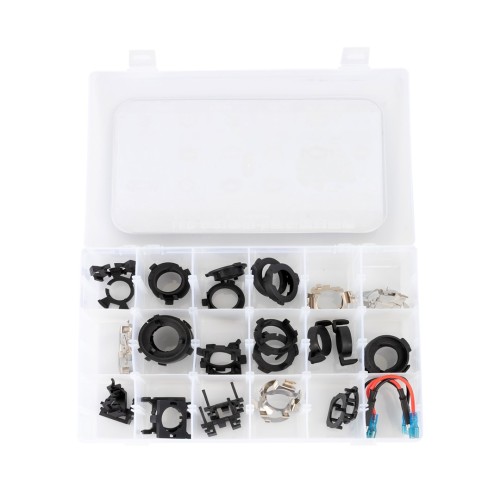 KIT ΜΕ ΑΝΤΑΠΤΟΡΕΣ ΓΙΑ ΛΑΜΠΕΣ LED 36 ΤΕΜΑΧΙΩΝ ΣΕ ΒΑΛΙΤΣΑΚΙ ΠΛΑΣΤΙΚΟ M-TECH