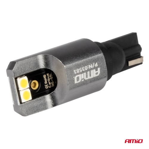 Amio - ΛΑΜΠΕΣ T15 W16W 12/24V 6.000K 4xSMD LED FULL CAN-BUS ΛΕΥΚΟ 3030 PRO SERIES - 2 ΤΕΜ. (03581/AM)