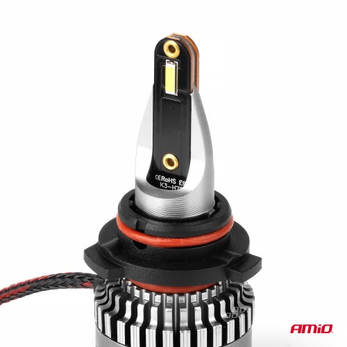 Amio - ΛΑΜΠΕΣ HB4 9006 9-16V 6.000K 5.400lm 60W K3 SERIES LED CAN-BUS ΜΕ ΨΥΚΤΡΑ - 2 ΤΕΜ. (03688/AM)