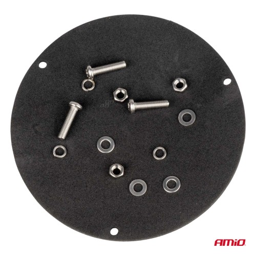 Amio - ΦΑΡΟΣ HEAVY DUTY W28B 12/24V ΠΟΡΤΟΚΑΛΙ 16LED ΒΙΔΩΤΟΣ Υ77mm Φ110mm - 1 τεμ. (04106/AM)