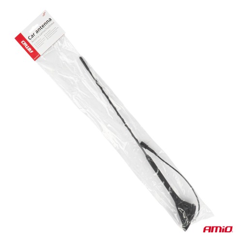 Amio - ΚΕΡΑΙΑ ΟΡΟΦΗΣ ANT11 45.4 cm ΜΕ ΚΑΛΩΔΙΟ 20cm ΚΑΙ ΦΙΣΑ RAKU-2 UNIVERSAL ΜΑΥΡΗ - 1 ΤΕΜ. (04155/AM)