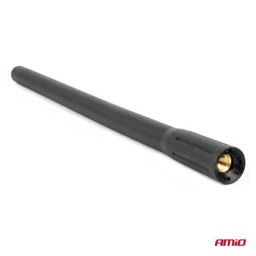 Amio - ΚΕΡΑΙΑ ΟΡΟΦΗΣ ANTM11 20cm ΜΕ 2 ΑΝΤΑΠΤΟΡΕΣ 5-6mm ΜΑΥΡΗ - 1 ΤΕΜ. (04161/AM)