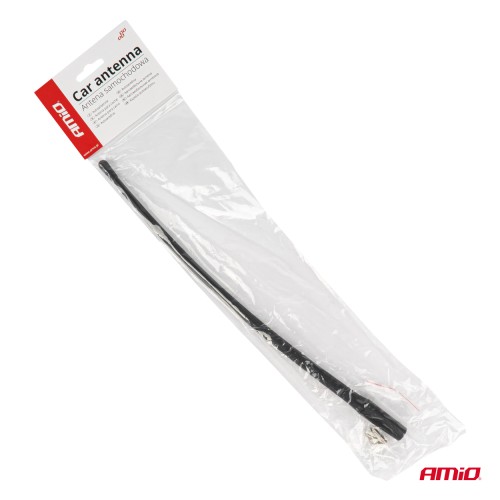 Amio - ΚΕΡΑΙΑ ΟΡΟΦΗΣ ANTM12 33cm ΜΕ 2 ΑΝΤΑΠΤΟΡΕΣ 5-6mm ΜΑΥΡΗ - 1 ΤΕΜ. (04162/AM)