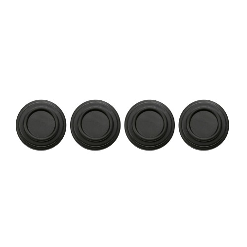 ΠΡΟΣΤΑΤΕΥΤΙΚΑ ΓΙΑ ΚΛΕΙΣΙΜΟ ΠΟΡΤΑΣ Φ26x8mm ΣΙΛΙΚΟΝΗΣ ΣΤΡΟΓΓΥΛΑ ΜΑΥΡΑ LAMPA - 4 ΤΕΜ.