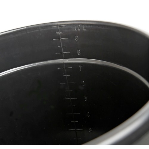 ΚΟΥΒΑΣ ΠΛΑΣΤΙΚΟΣ ΜΕ ΧΕΡΟΥΛΙ BUCKY 10L ΜΑΥΡΟΣ LAMPA - 1 ΤΕΜ.