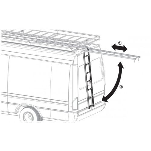 ΣΚΑΛΑ ΑΛΟΥΜΙΝΙΟΥ KARGO STEEL LADDER C-1 210cm