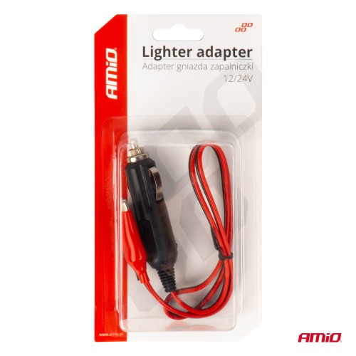 Amio - ΦΙΣ ΑΝΑΠΤΗΡΑ ΜΕ ΚΡΟΚΟΔΕΙΛΑΚΙΑ 12/24V 60cm - 1 ΤΕΜ. (03802/AM)